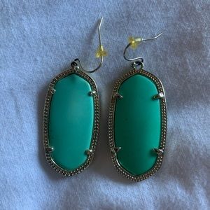 Teal Kendra Scott earrings